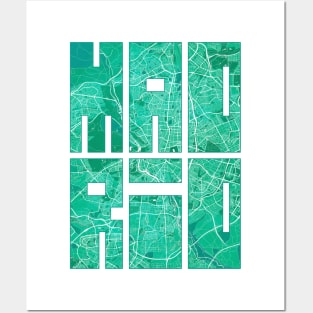 Madrid, Spain City Map Typography - Watercolor Posters and Art